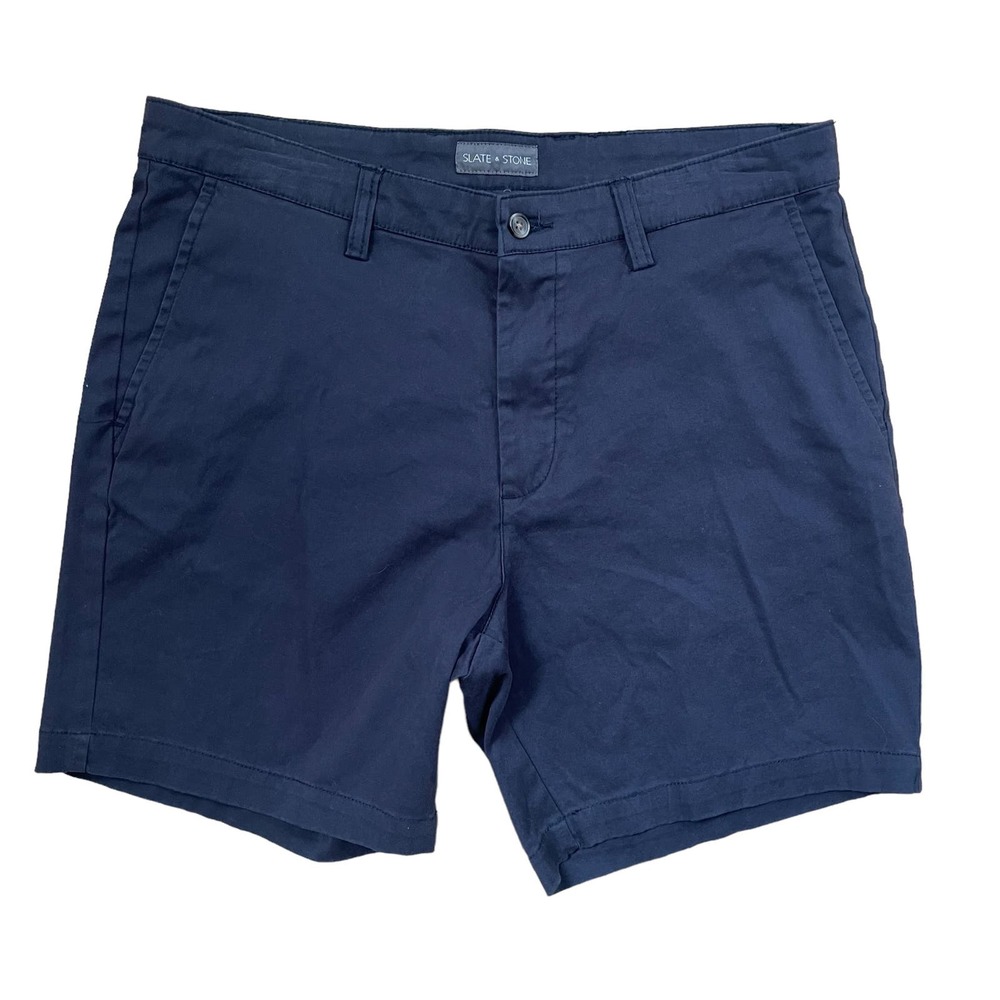 Slate & Stone Men’s Navy Chino Shorts Size 34